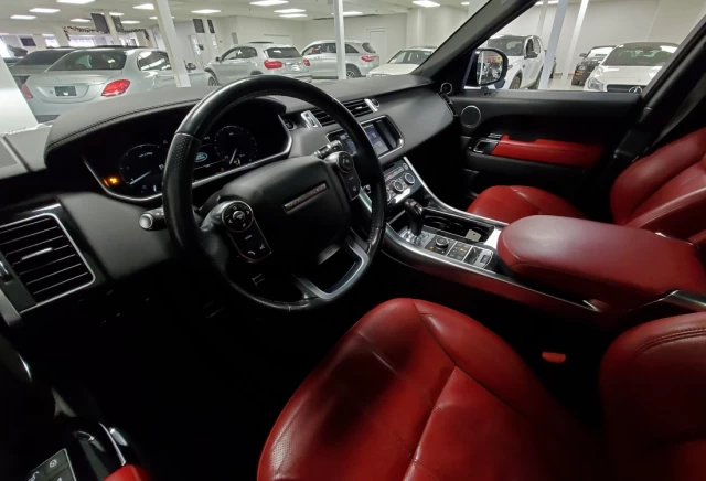 Land Rover Range Rover Sport V8 SC Dynamic - FULL BLACK/RED - LOW KM - 510HP! 2016